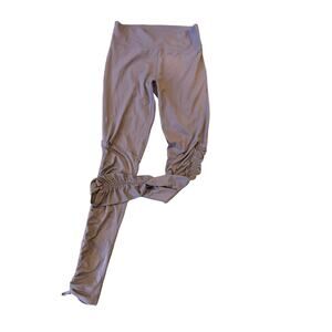 Fabletics Leggings Ruched Sides Dusty Rose XL